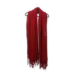 Steve Madden Deep Red Knit Scarf